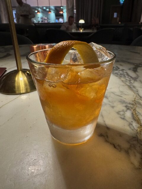 Old Fashioned cocktail at Tender at Manchester's Stock Exchange Hotel
