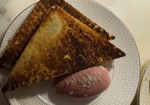 Duck liver pate and brioche at Tender at Manchester's Stock Exchange Hotel