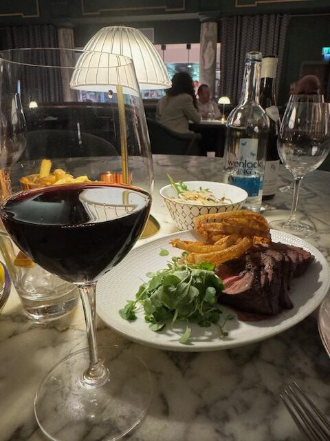 A glass of Pierre Naigeon Bourgogne at Tender at Manchester's Stock Exchange Hotel