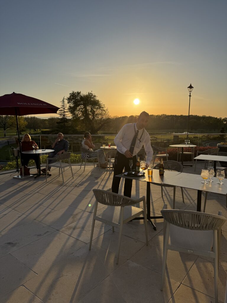 Carden Park Morgans Bar Outdoor Sunset Terrace