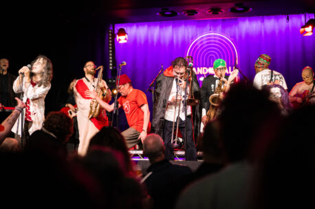Baked A La Ska on stage at Band on the Wall at their Halloween Special.