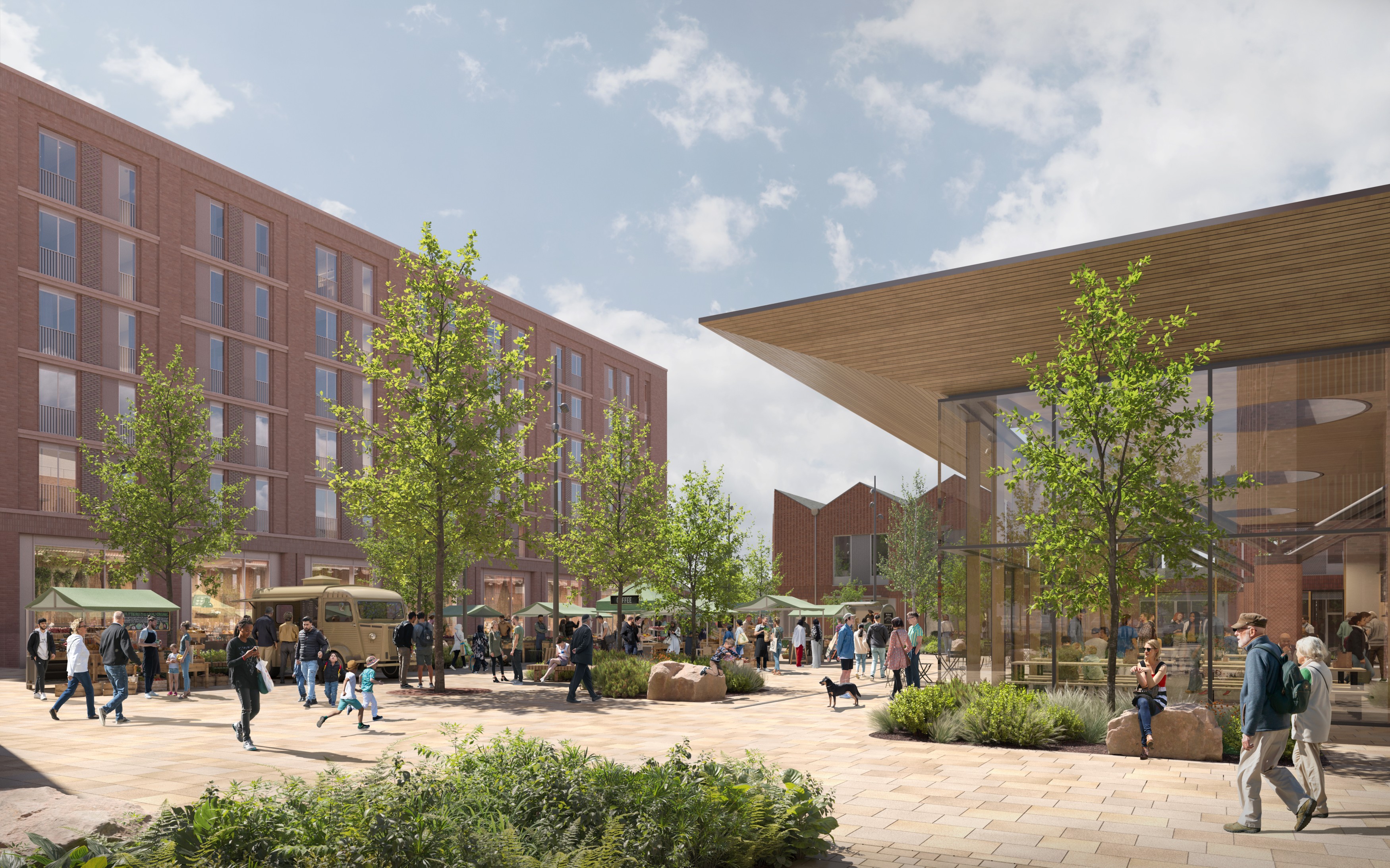 Prestwich Library Updated plans for £100m Prestwich regeneration submitted