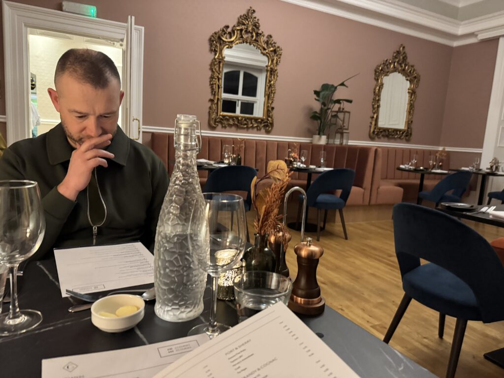 Dinner at the Grange Hotel, Grange Over Sands January 2026