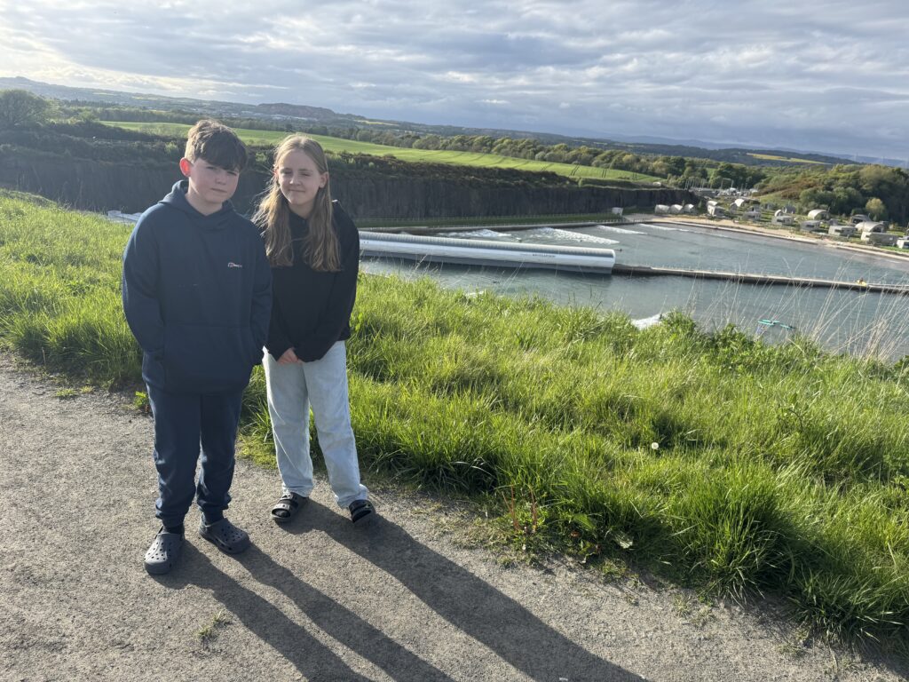 Lost Shore Edinburgh Hilltop View of Wave Pool and surrounding area April 2026